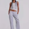 13 Grey Marl Bootcut Monster Joggers