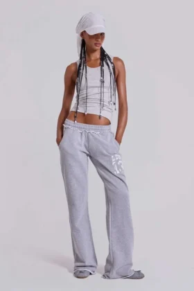 13 Grey Marl Bootcut Monster Joggers