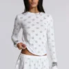 Aerea Burnout Polkadot Mini Skirt