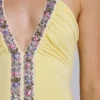 Alessia Jewelled Halter Mini Dress