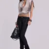 Ardor Coated Low Rise Skinny Jeans