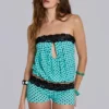 Ashlee Polkadot Lace Mini Shorts
