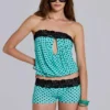 Ashlee Polkadot Lace Mini Shorts
