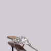 Azaela Metallic Button Heeled Sandals