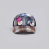 Badge Mixed Check Cap