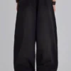 Black Baggy Cuffed Monster Joggers