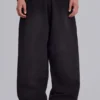 Black Baggy Cuffed Monster Joggers