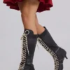 Black Brooke Boxing Boot