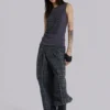 Black Check Goliath Suit Trousers