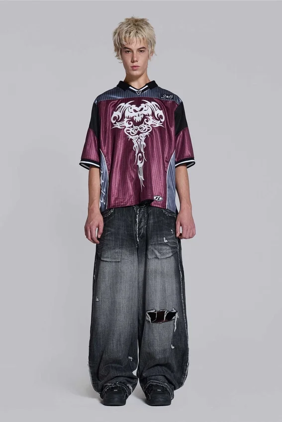 Black Eroded XL Colossus Jeans