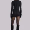 Black Mist Mini Dress