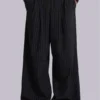 Black Pinstripe Goliath Suit Pants