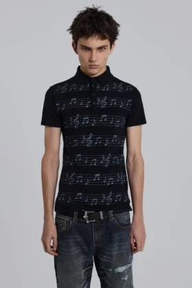 Black Riff Polo Shirt