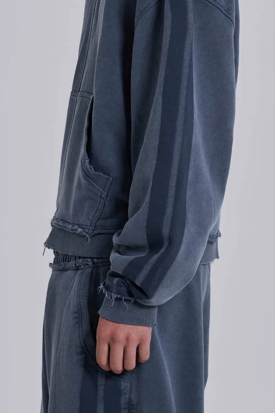 Blue Sporty Baggy Monster Hoodie