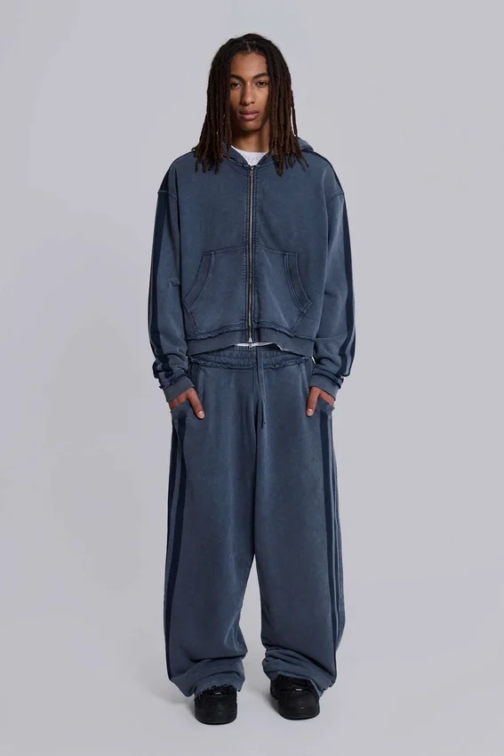 Blue Sporty Baggy Monster Hoodie