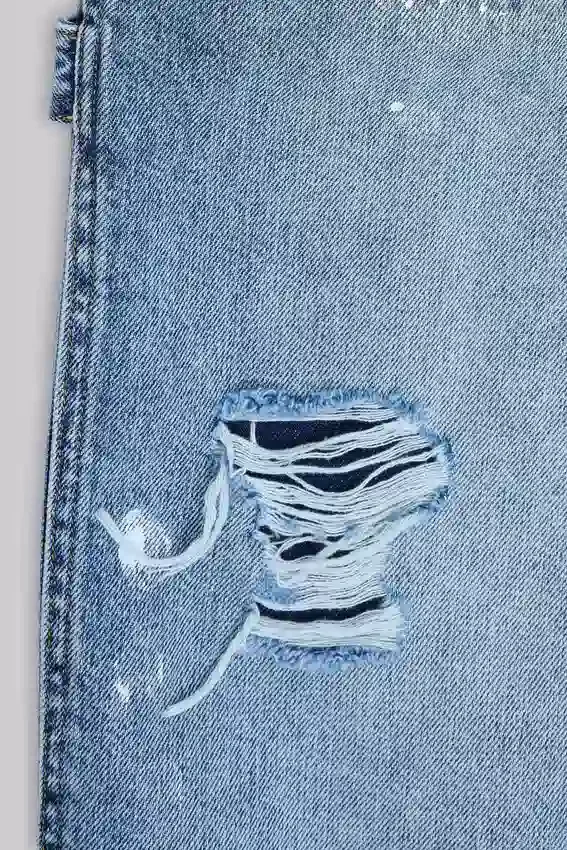 Blue Vintage Distressed Carpenter Jeans