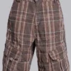 Brown Check Cadet Cargos