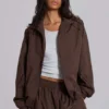 Brown Vapor Tracksuit Top