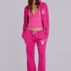 Cleo Slouchy Bootcut Jogger in Pink
