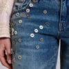 Cooper Embellished Crop Jeans