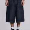 Creased Indigo Colossus Jorts