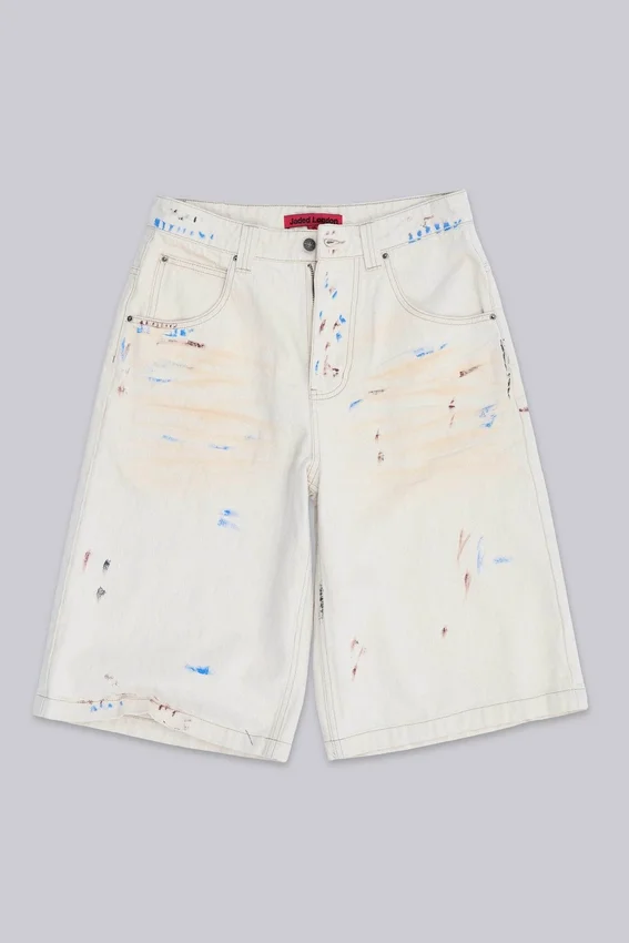 Ecru Paint Colossus Jorts