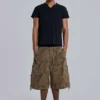 Forest Camo Parachute Shorts