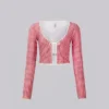 Freda Gingham Swim Cardigan Top