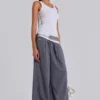 Goliath Light Grey Pinstripe Suit Pants