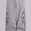 Grey Baggy Blade Joggers