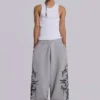 Grey Baggy Blade Joggers