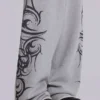 Grey Baggy Blade Joggers