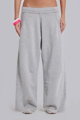 Grey Marl Baggy Monster Joggers