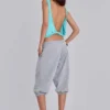 Grey Marl Cropped Monster Joggers