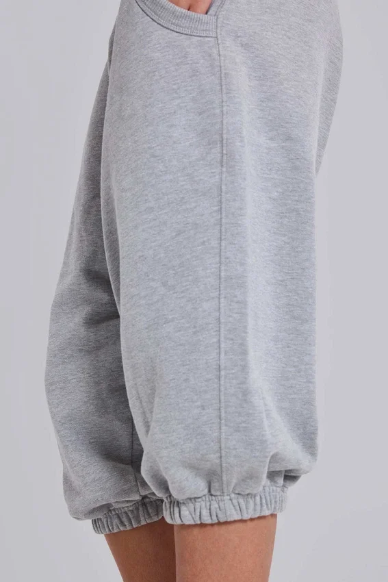 Grey Marl Cropped Monster Joggers