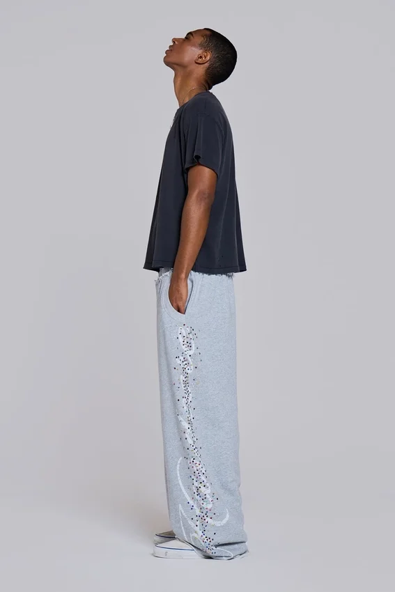 Grey Marl Hardcore Jewel Monster Joggers