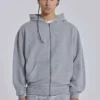 Grey Marl Oversized Monster Hoodie