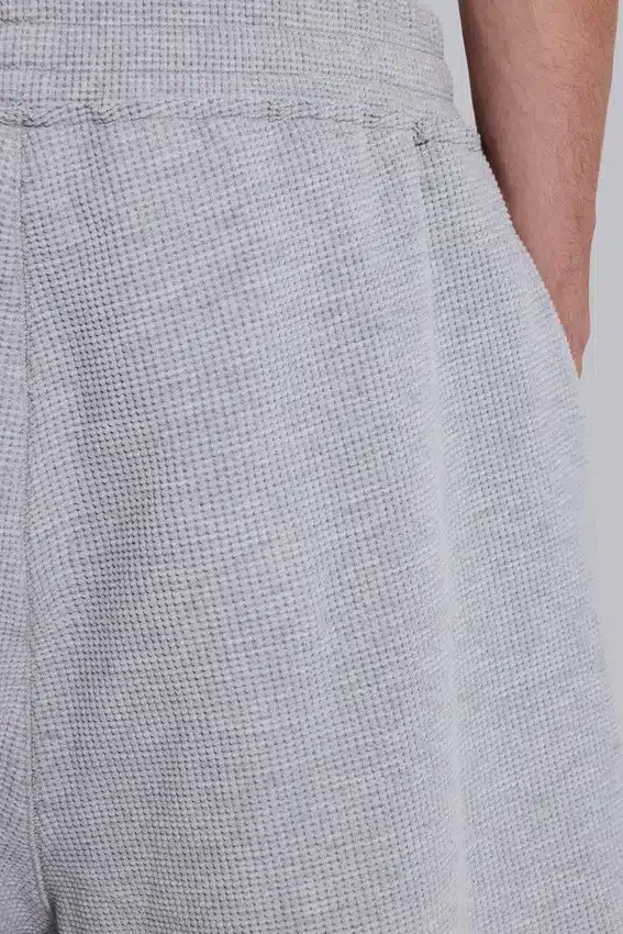 Grey Marl Waffle Monster Jogger Shorts