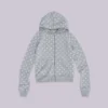 Grey Polkadot Hoodie