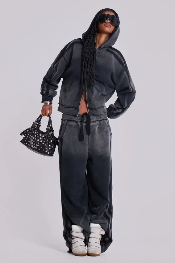 Grey Sporty Baggy Monster Hoodie