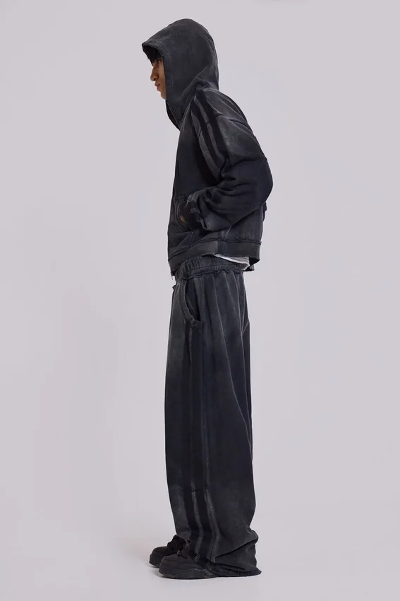 Grey Sporty Baggy Monster Joggers