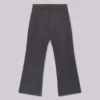 Grey Stacked Bootcut Suit Pants