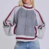 Grey Team 85 Knitted Bomber Jacket