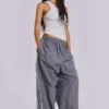 Grey Vapor Tracksuit Bottoms