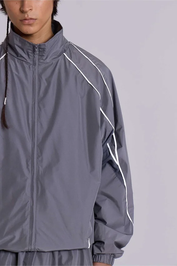 Grey Vapor Tracksuit Top