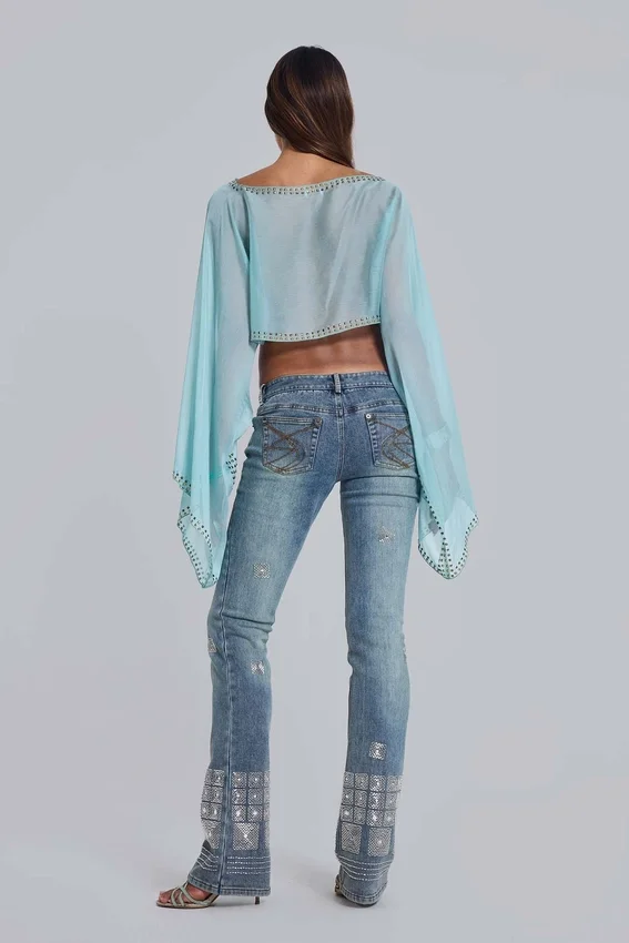 Lunet Studded Cape Top