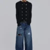 Hooded Military Knit Jumper