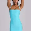 Idol Bandage Mini Dress in Turquoise