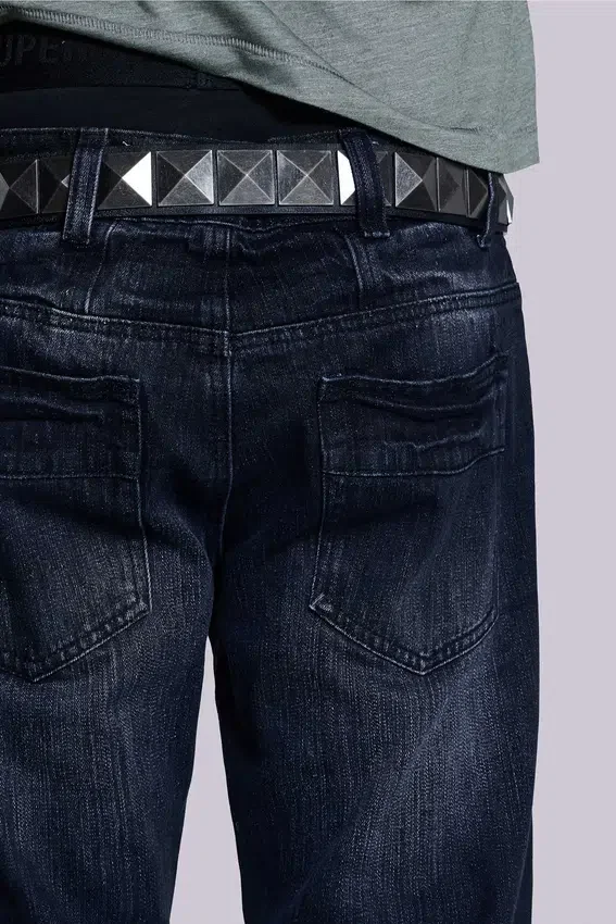 Indigo Creased Drift Bootcut Jeans