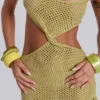 Kuuma Beaded Crochet Mini Dress